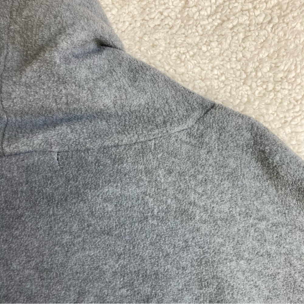 ellos Women's cowl neck fleece gray poncho, Sz 18/20 - Picture 16 of 17